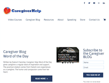 Tablet Screenshot of caregiverhelp.com